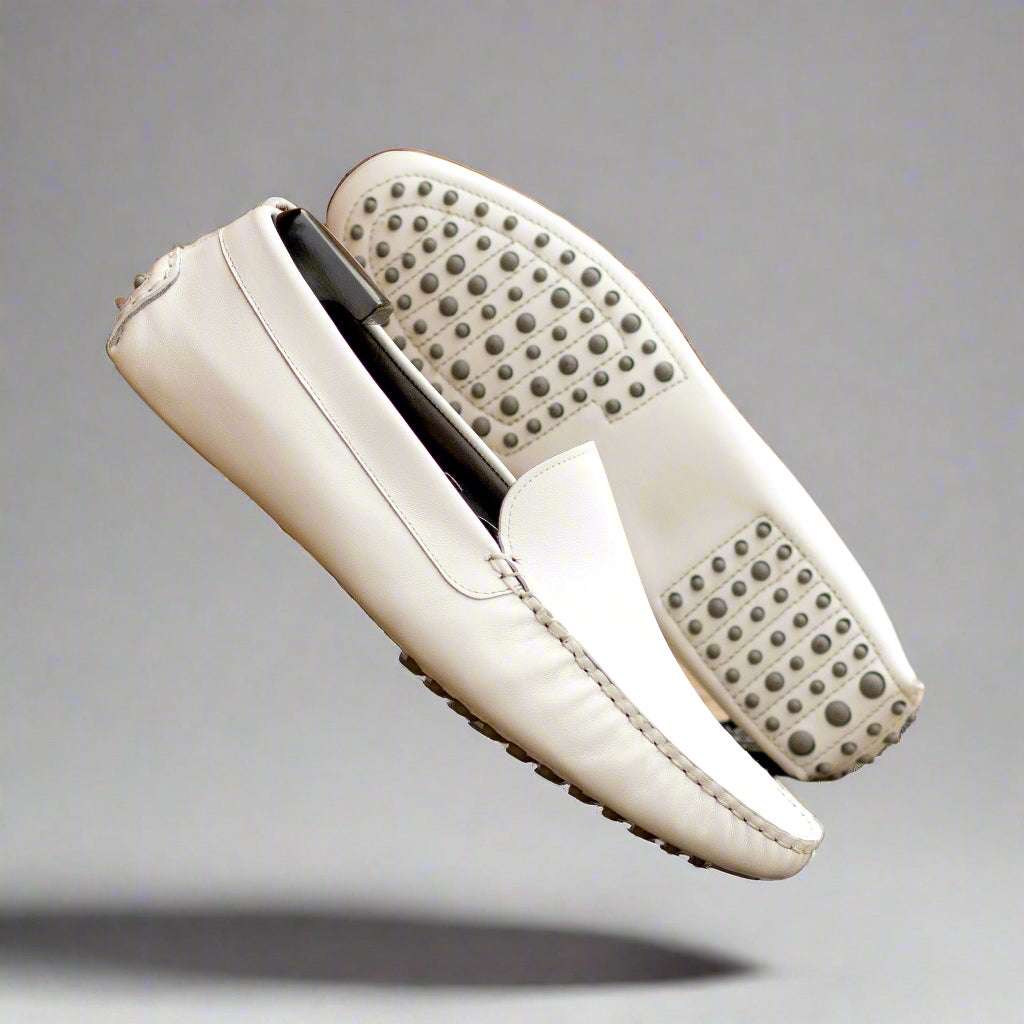 Maison Koly Daytona slippers White Leather