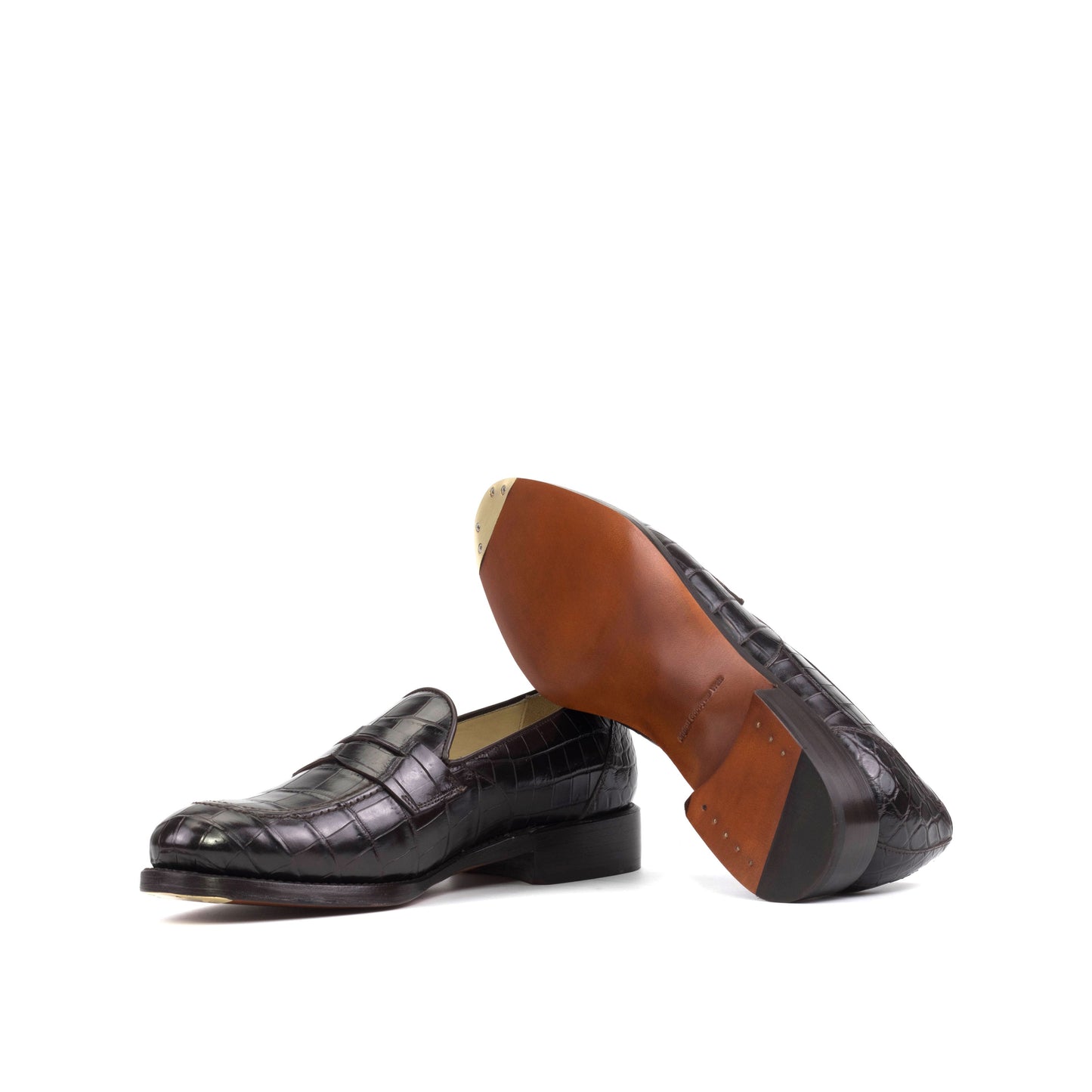 Maison Koly Saint-Tropez Loafers alligator Leather - Brown by maisonkoly.com