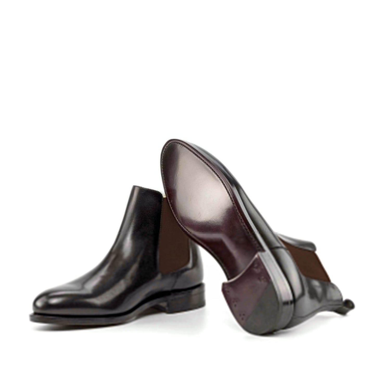 Maison Koly Cavalcade Boots Leather - Burgundy by maisonkoly.com