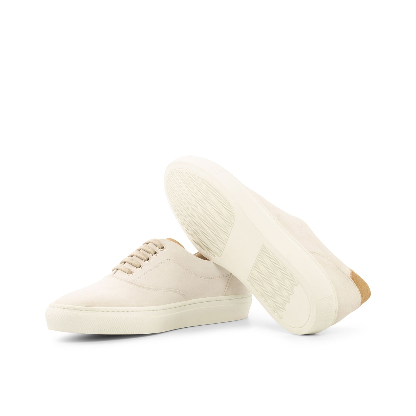 Beige suede sneakers