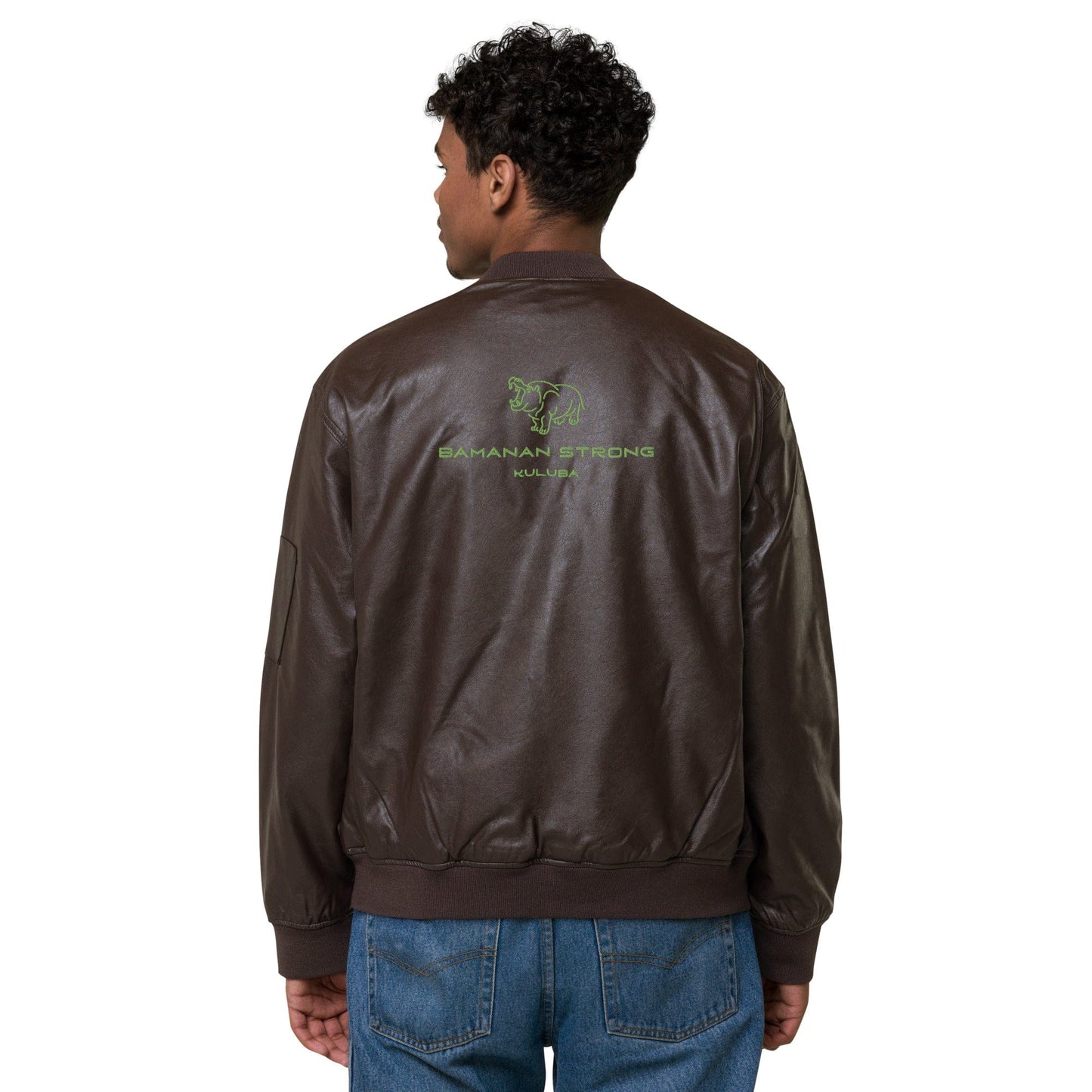 Kuluba Bamanan Strong Clothing Leather Jacket by maisonkoly.com