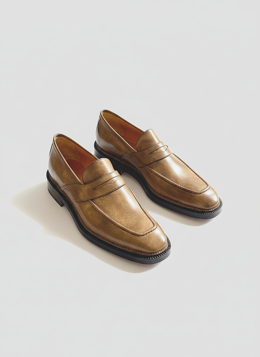 Maison Koly Marvejols Loafers handmade Khaki museum by maisonkoly.com