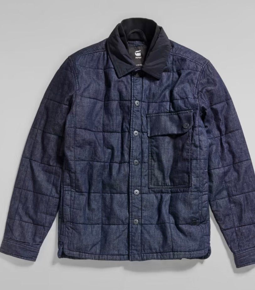 G-star Mens padded denim jacket blue