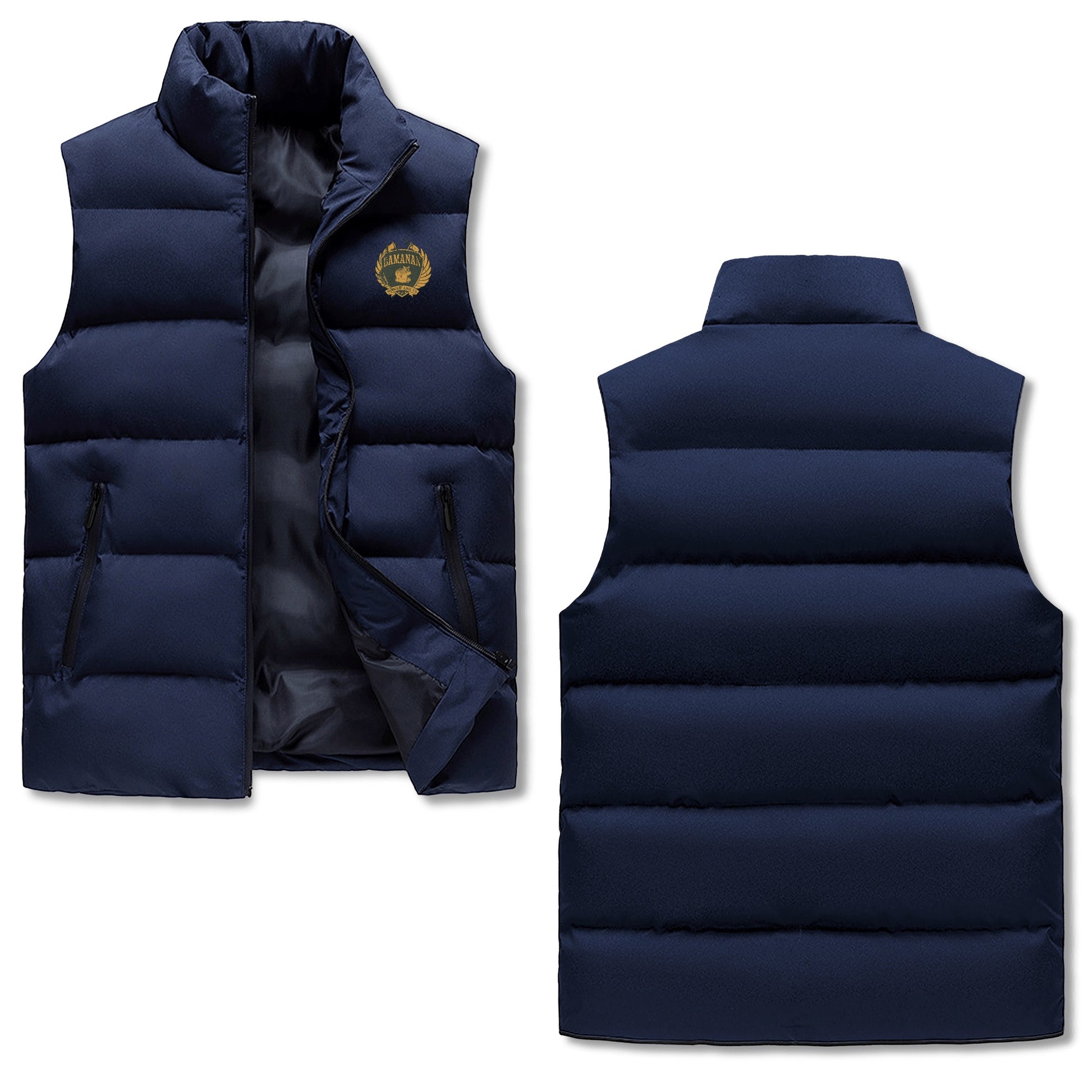 Kuluba Bamanan Strong Farafina Mens Winter quilted Puffer Jacket - maisonkoly.com Royal Blue / M