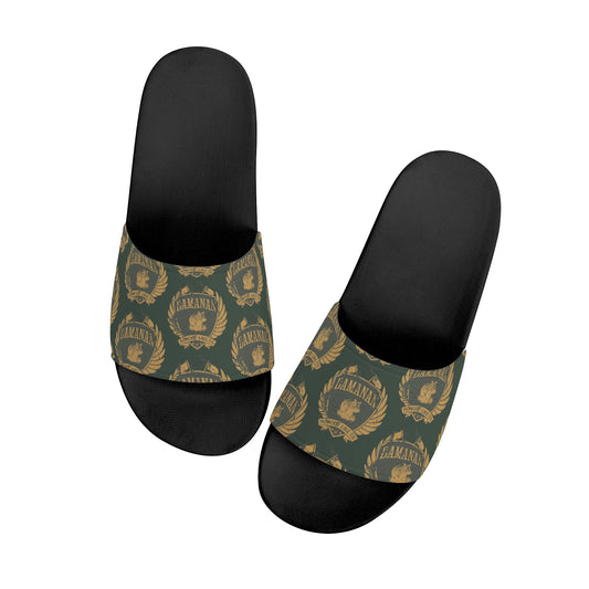 Kuluba Bamanan Strong Mens Samatol Slide Sandals - maisonkoly.com Black / US5.5 (EU38)