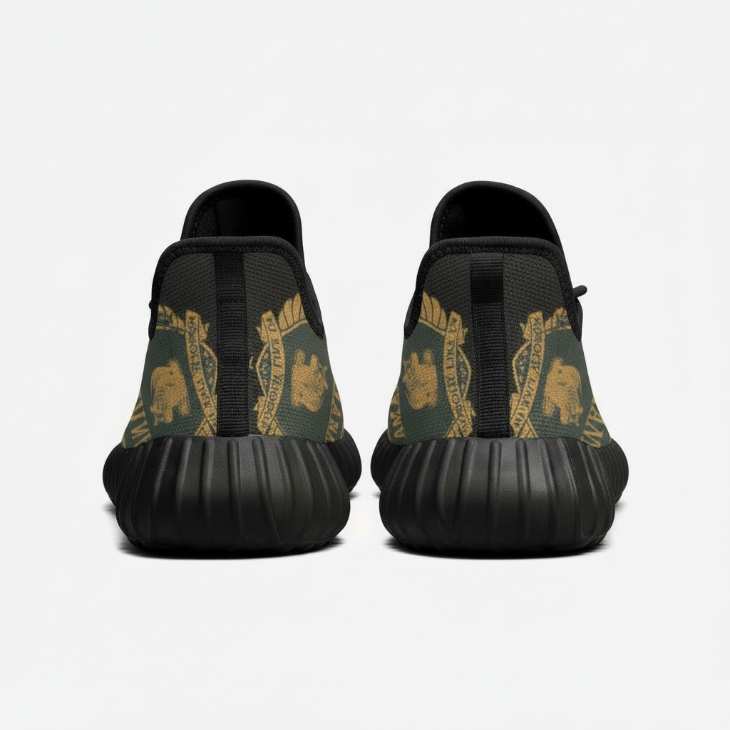 Kuluba Bamanan Strong Papoose Mens Knit Sneakers Black by maisonkoly.com