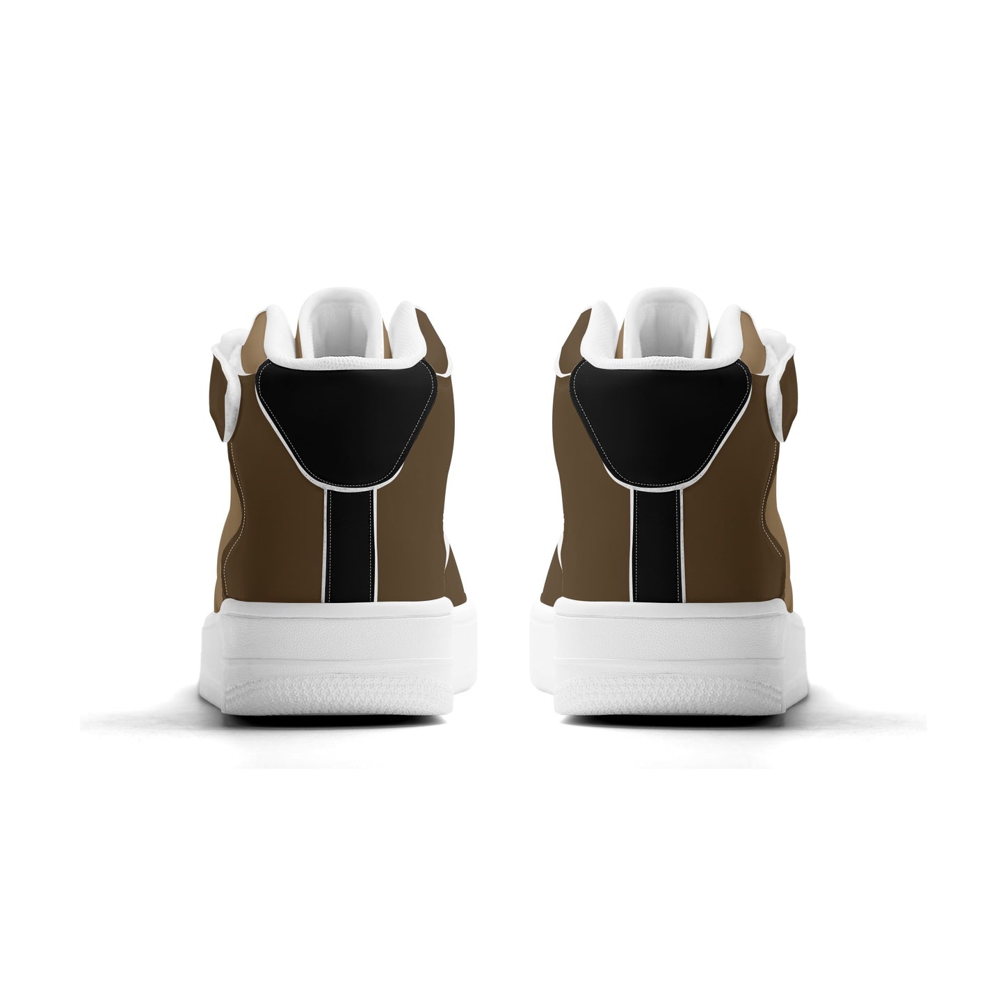 Kuluba Bamanan Strong Milli High Top Sneakers Coffee and Cream - maisonkoly.com