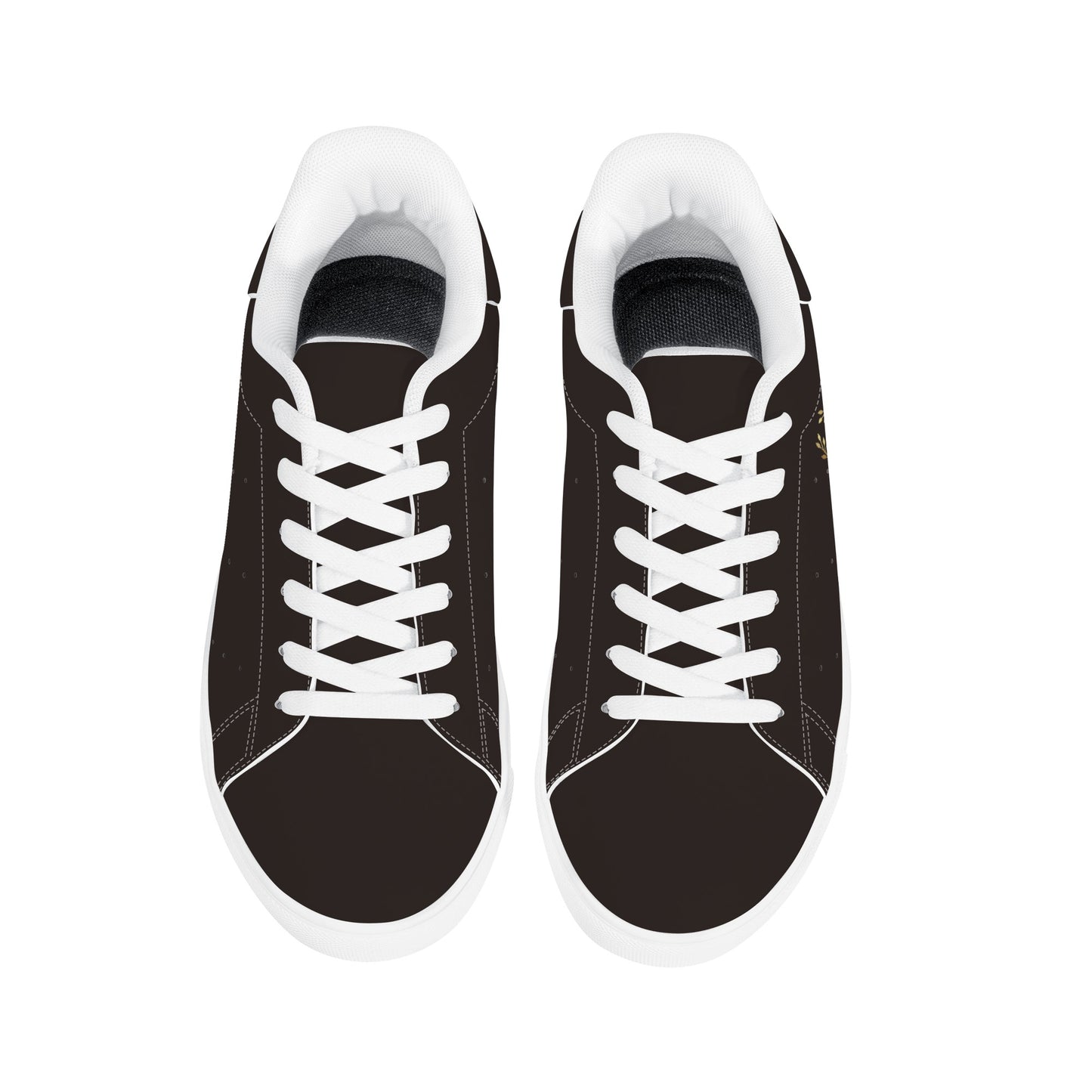 Maison Koly Bafula Bay Low Top Leather Sneakers- Brown Coffee - maisonkoly.com