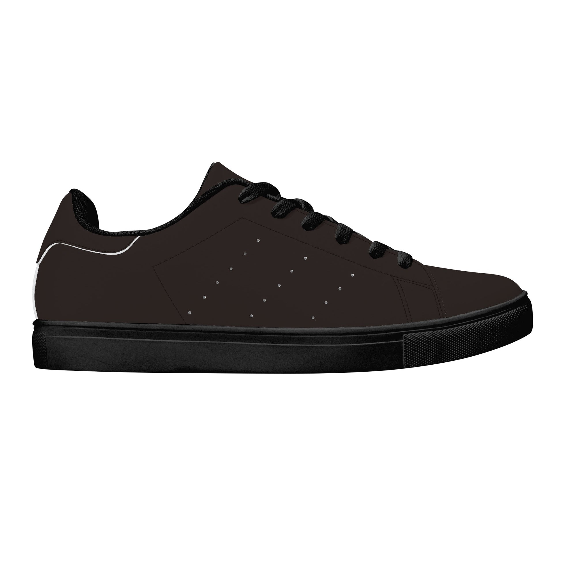 Maison Koly Bafula Bay Low Top Leather Sneakers- Brown Coffee - maisonkoly.com