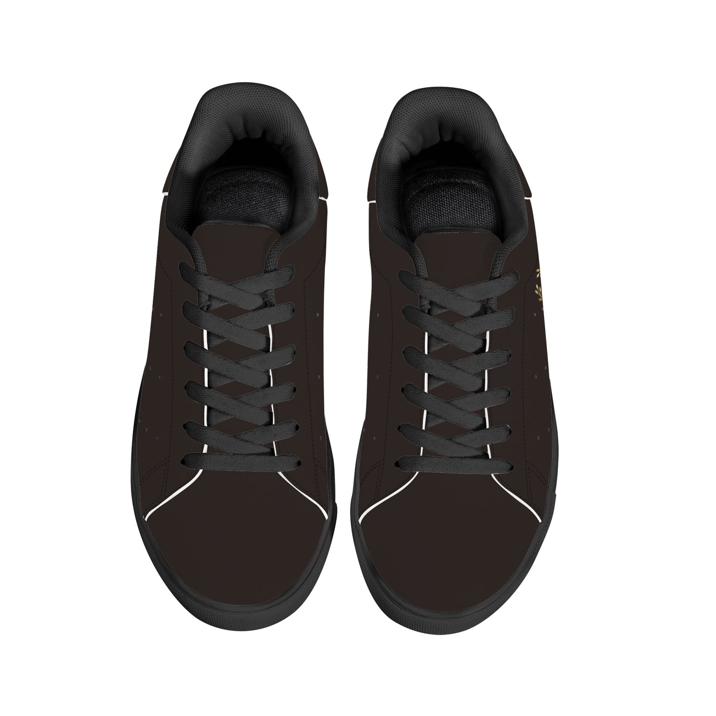 Maison Koly Bafula Bay Low Top Leather Sneakers- Brown Coffee - maisonkoly.com