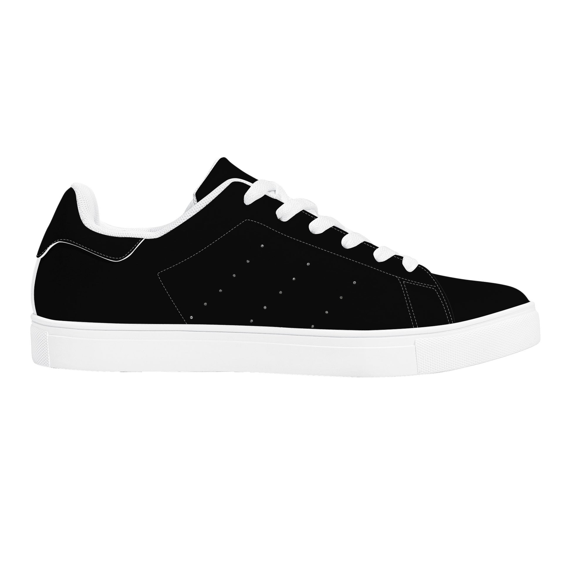 Maison Koly Bafula Bay Low-Top Leather Sneakers- Black liegeois - maisonkoly.com shoes