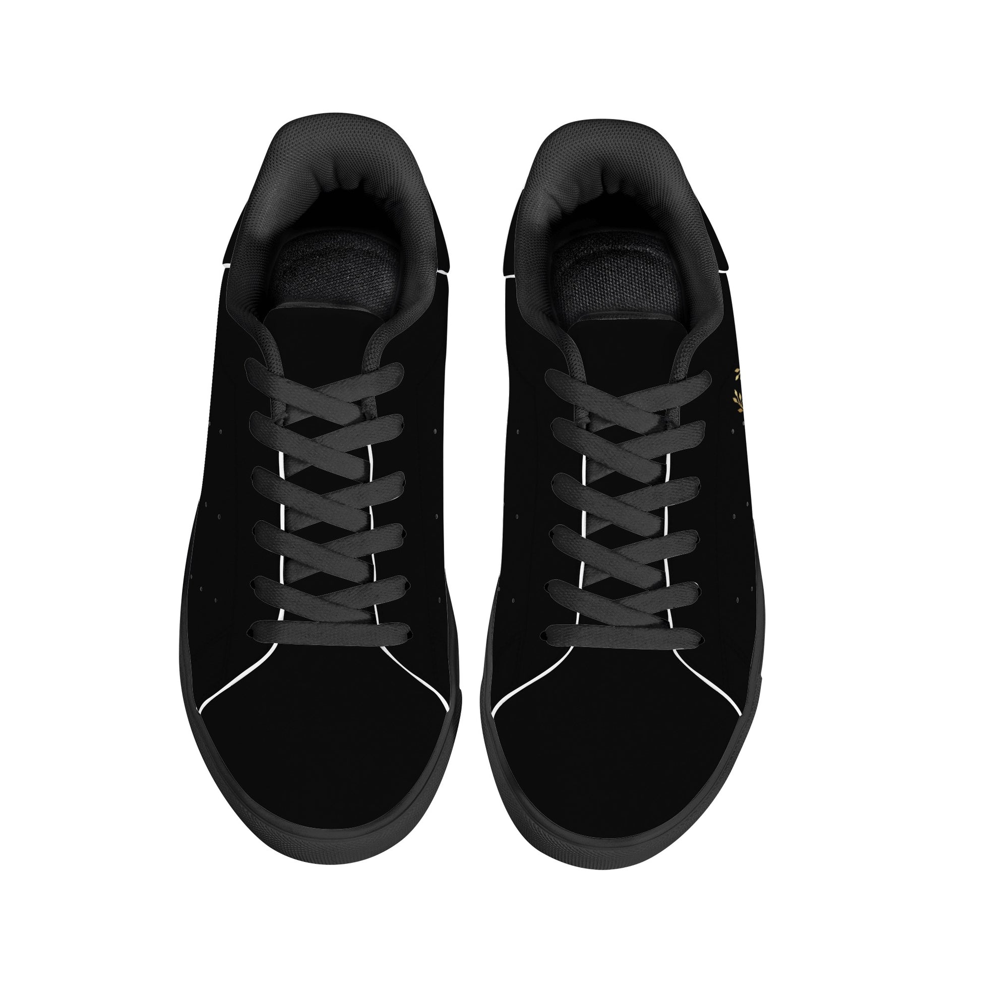 Maison Koly Bafula Bay Low-Top Leather Sneakers- Black liegeois - maisonkoly.com shoes