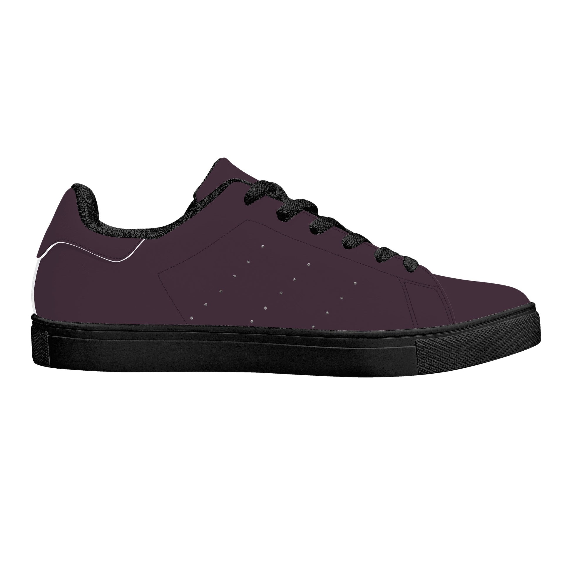 Maison Koly Bafula Bay Low-Top Leather Sneakers- Purple - maisonkoly.com