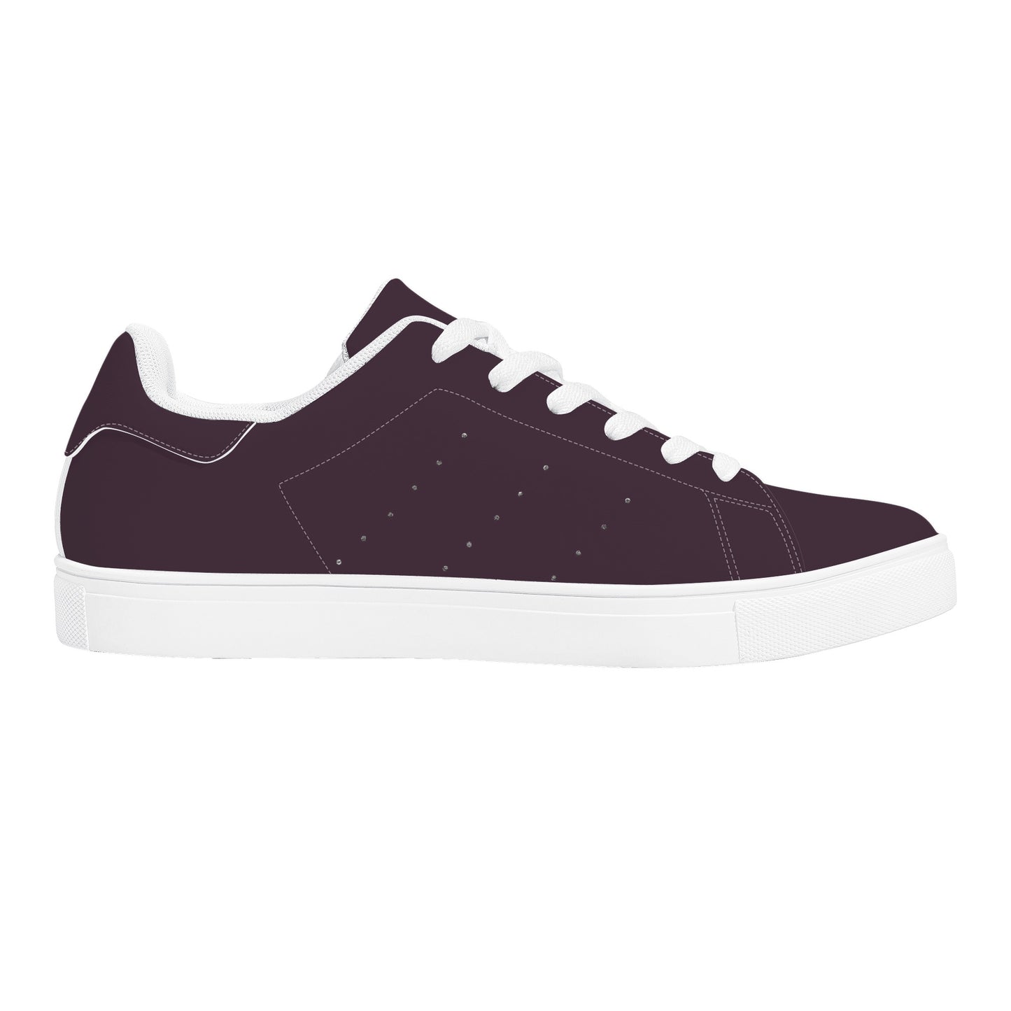 Maison Koly Bafula Bay Low-Top Leather Sneakers- Purple - maisonkoly.com