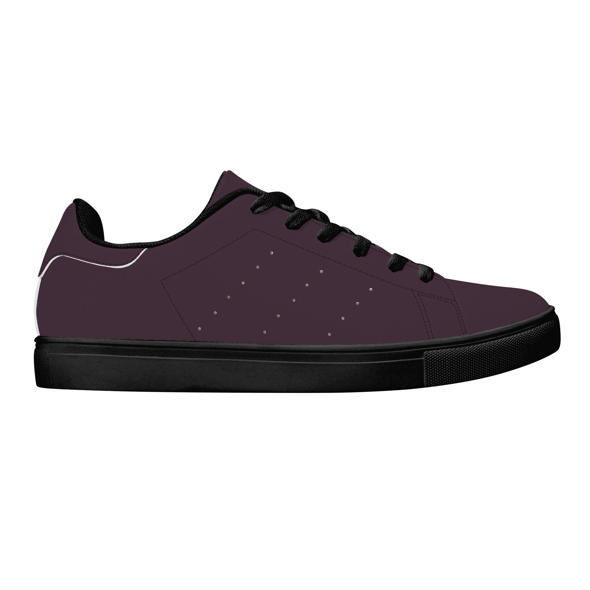 Maison Koly Bafula Bay Low-Top Leather Sneakers- Purple - maisonkoly.com