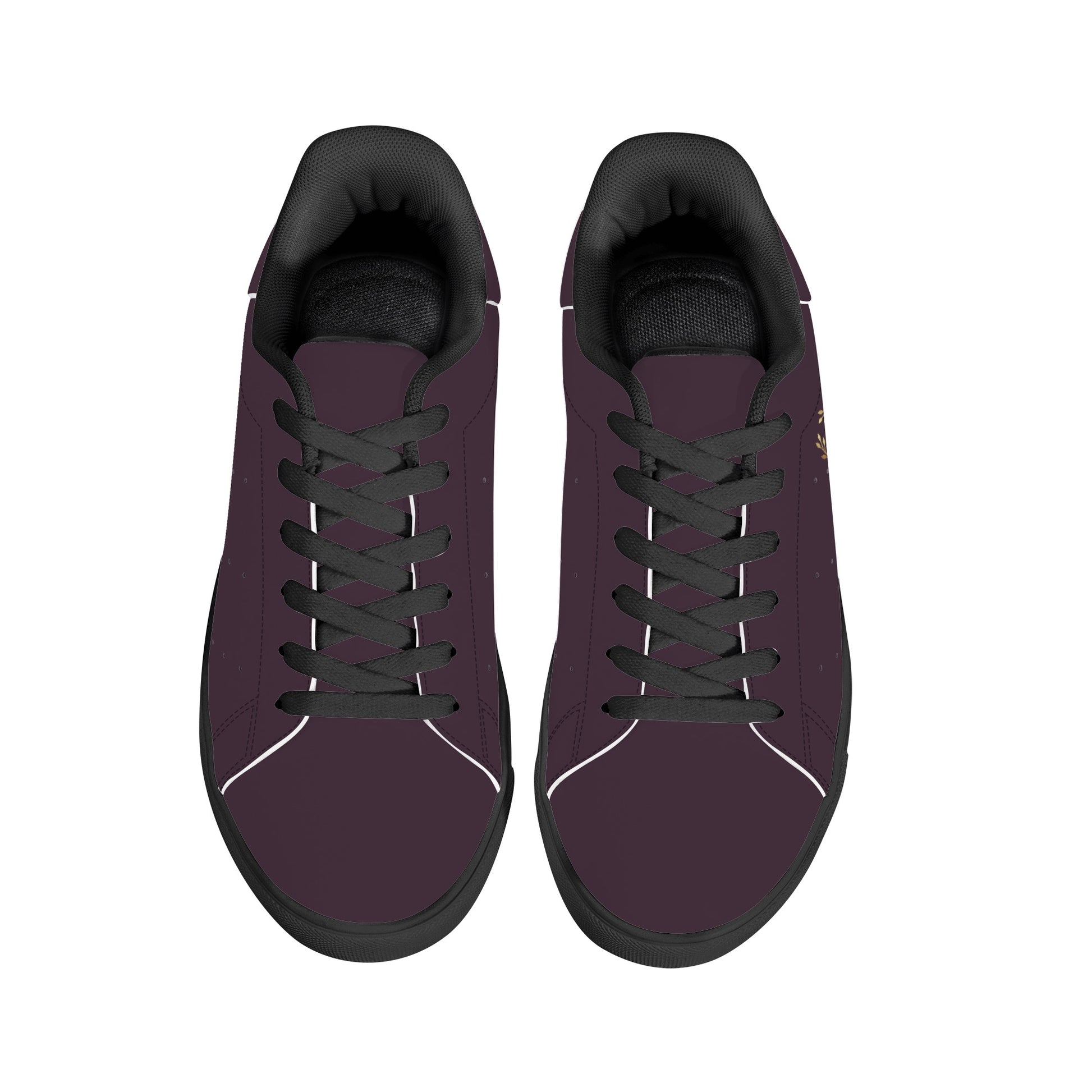 Maison Koly Bafula Bay Low-Top Leather Sneakers- Purple - maisonkoly.com