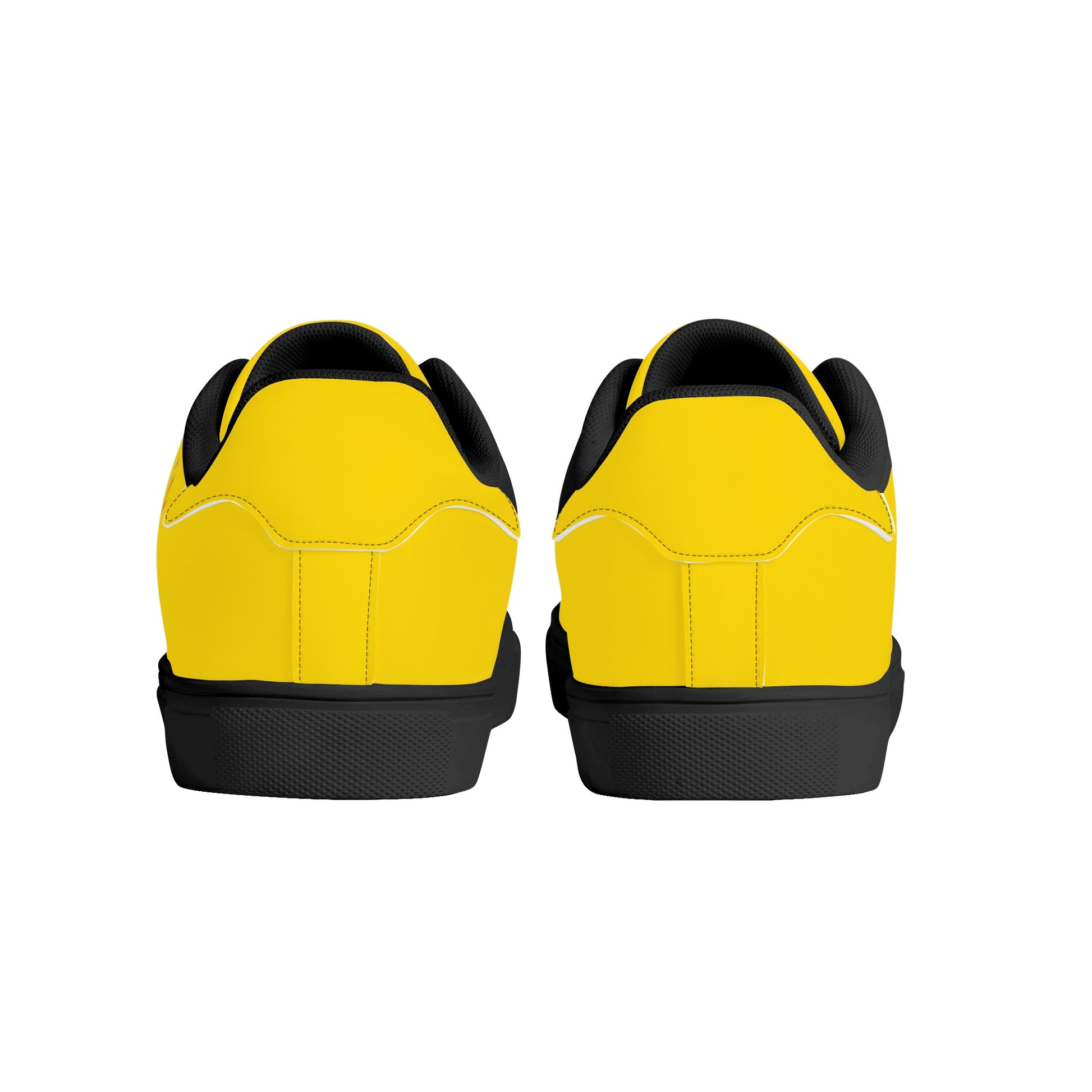 Maison Koly Bafula Bay Low Top Leather Sneakers- Canari Yellow - maisonkoly.com