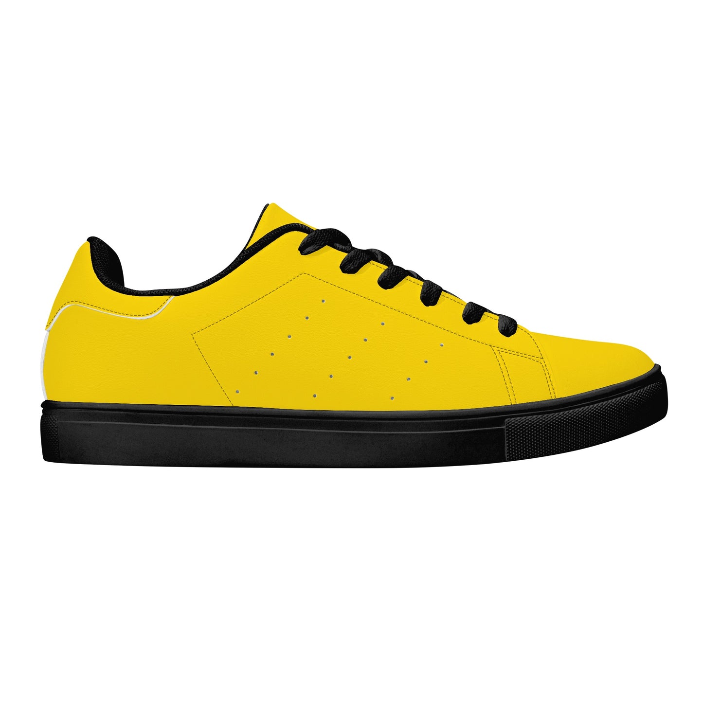 Maison Koly Bafula Bay Low Top Leather Sneakers- Canari Yellow - maisonkoly.com