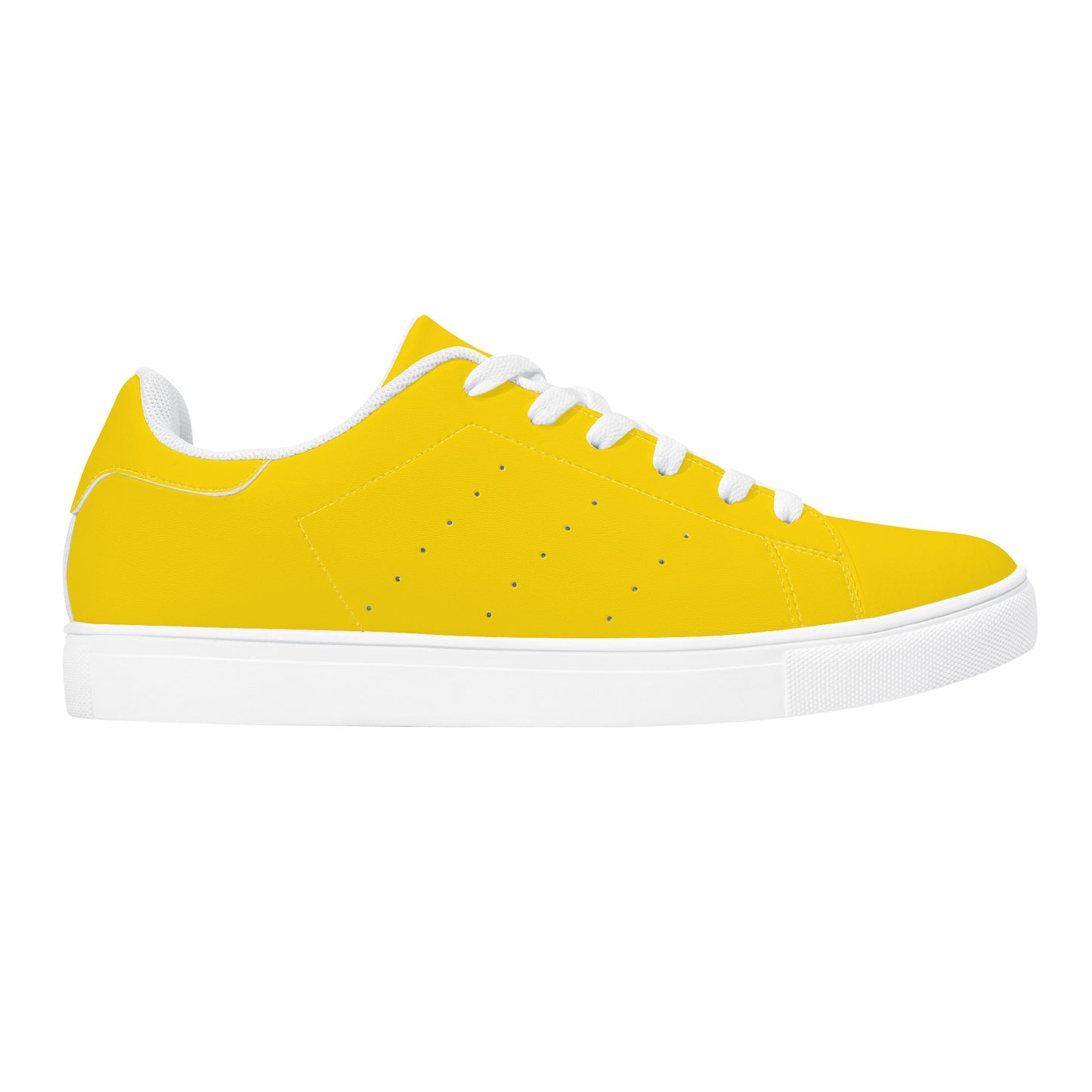 Maison Koly Bafula Bay Low Top Leather Sneakers- Canari Yellow - maisonkoly.com