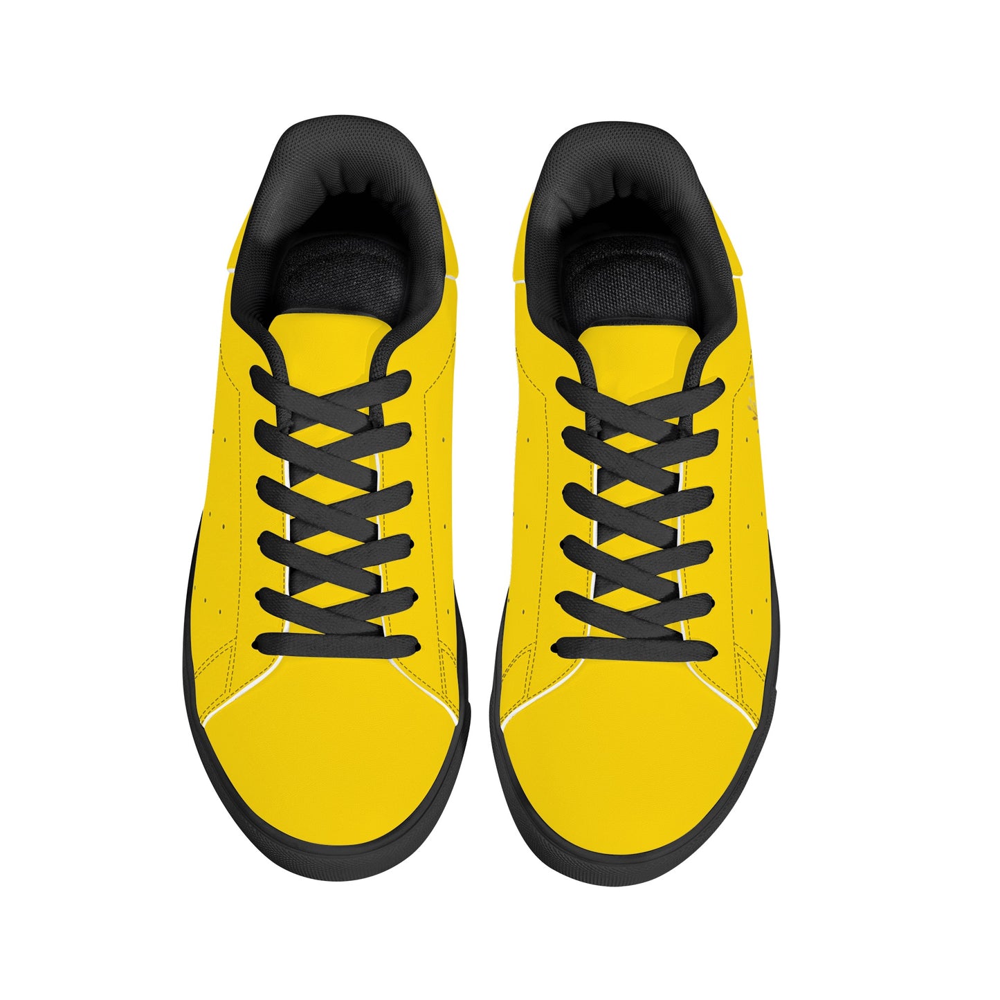 Maison Koly Bafula Bay Low Top Leather Sneakers- Canari Yellow - maisonkoly.com