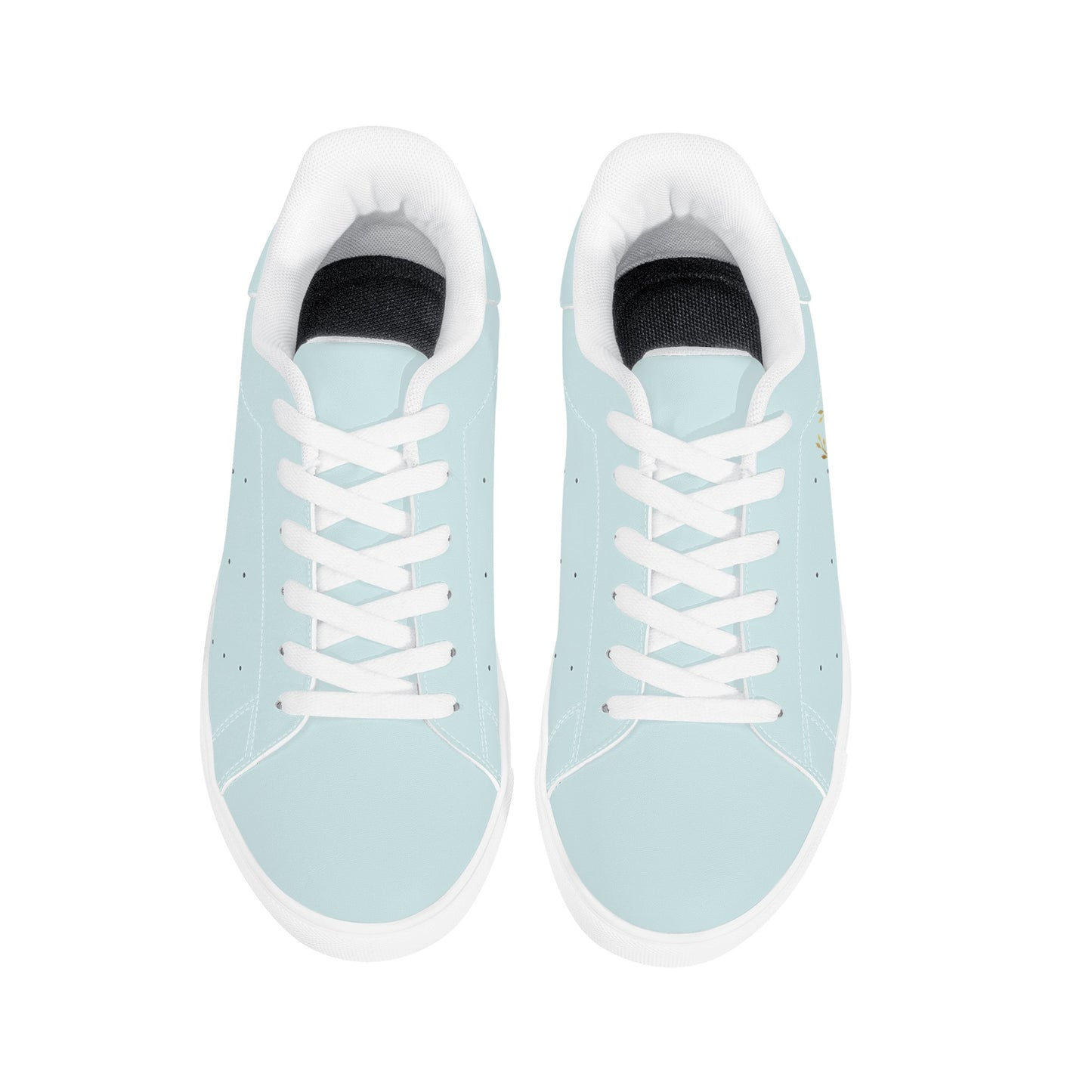 Maison Koly Bafula Bay Low Top Leather Sneakers- Sky blue - maisonkoly.com