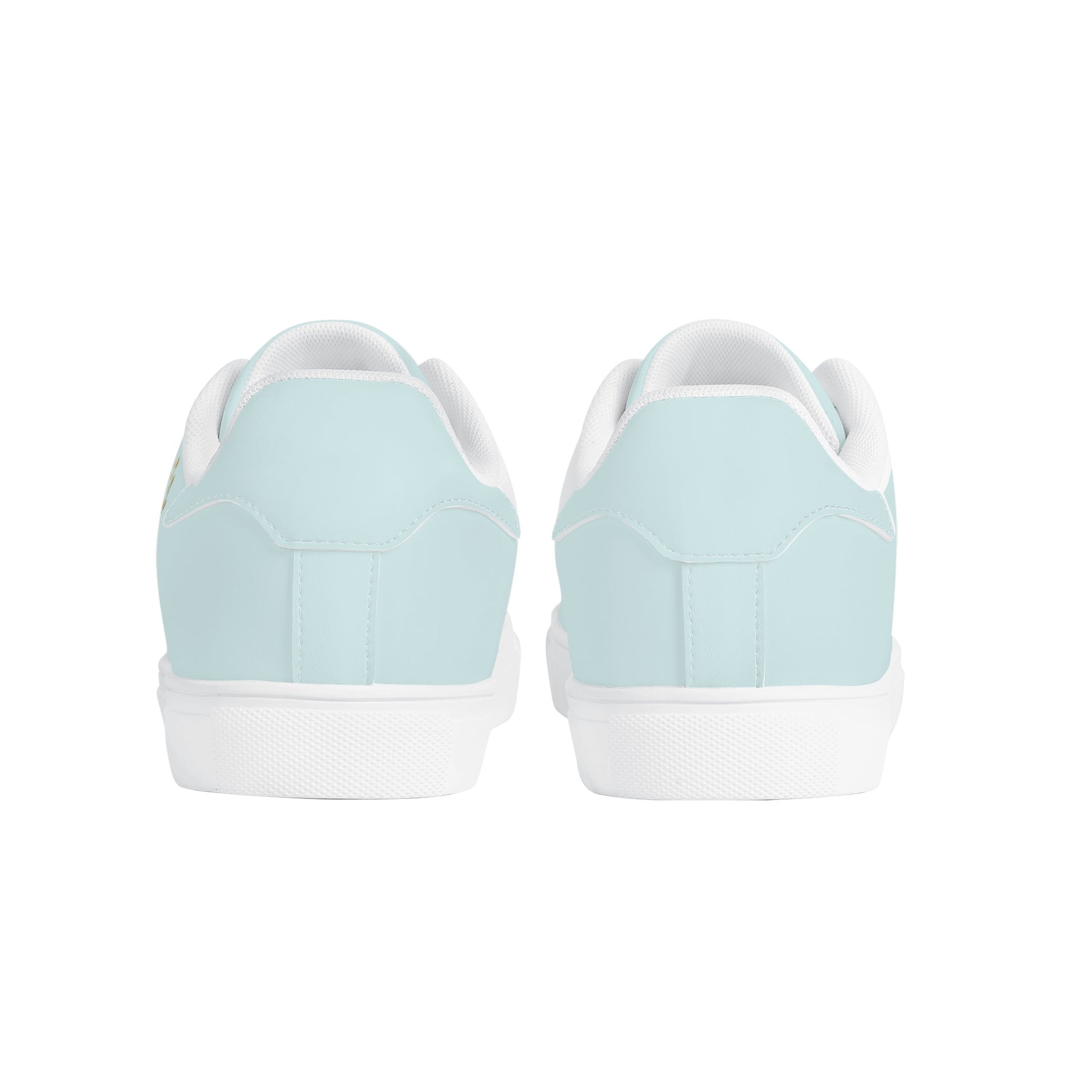 Maison Koly Bafula Bay Low Top Leather Sneakers- Sky blue - maisonkoly.com