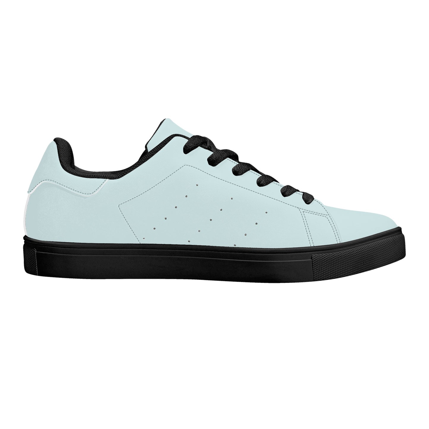 Maison Koly Bafula Bay Low Top Leather Sneakers- Sky blue - maisonkoly.com