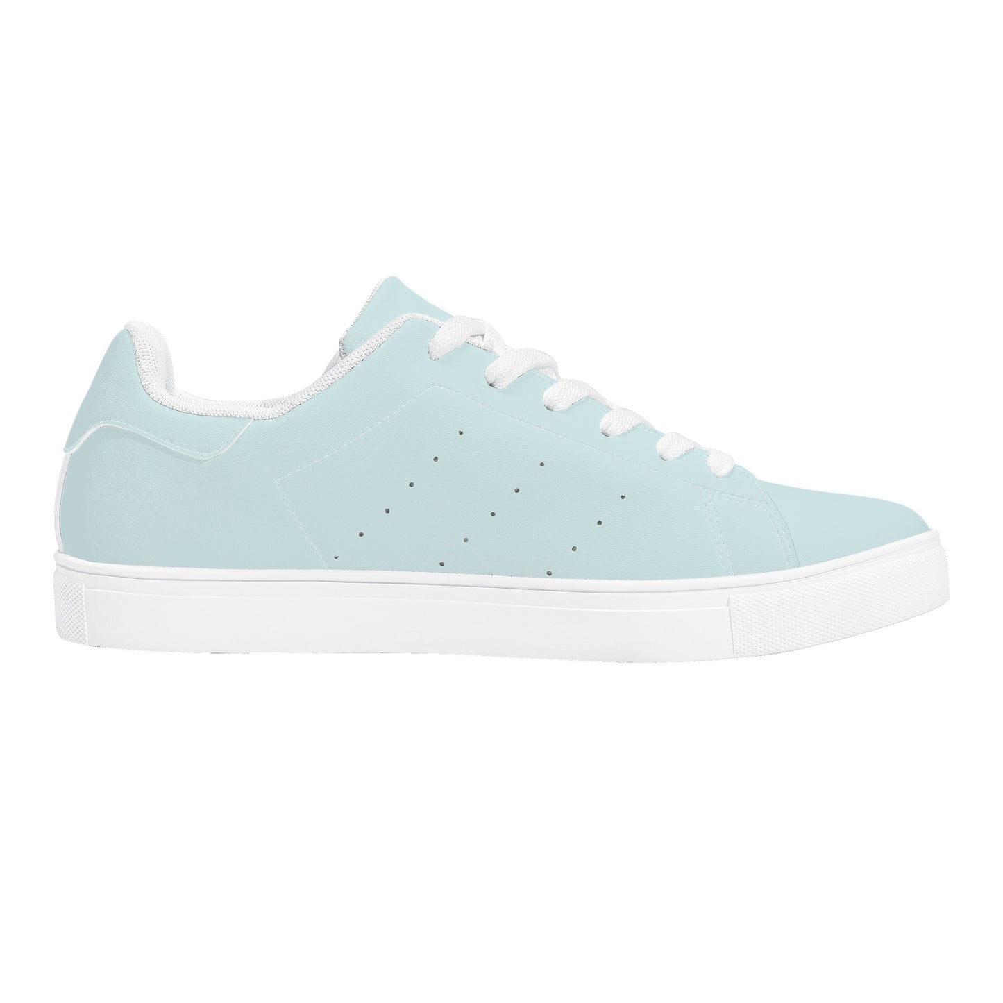 Maison Koly Bafula Bay Low Top Leather Sneakers- Sky blue - maisonkoly.com