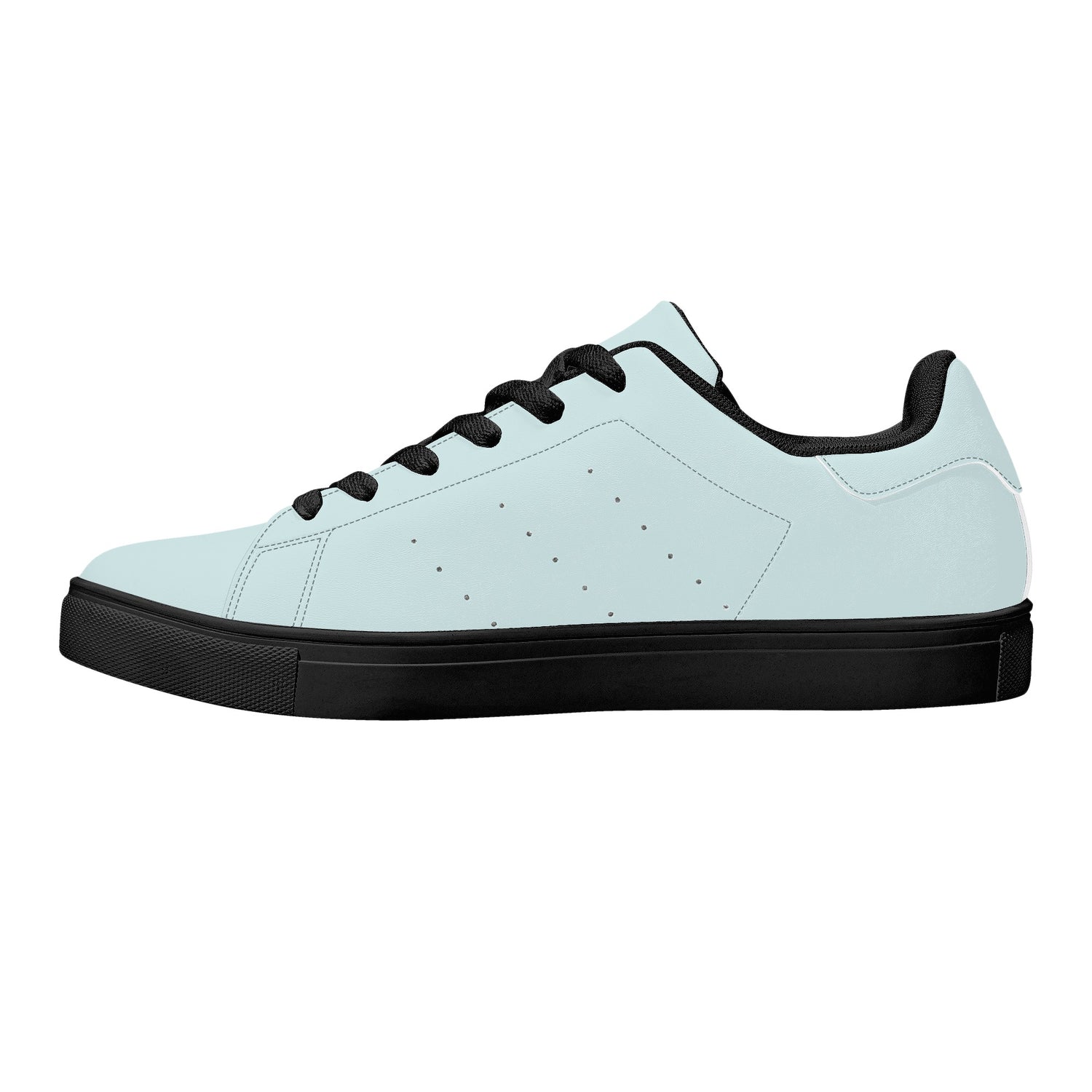 Maison Koly Bafula Bay Low Top Leather Sneakers- Sky blue - maisonkoly.com
