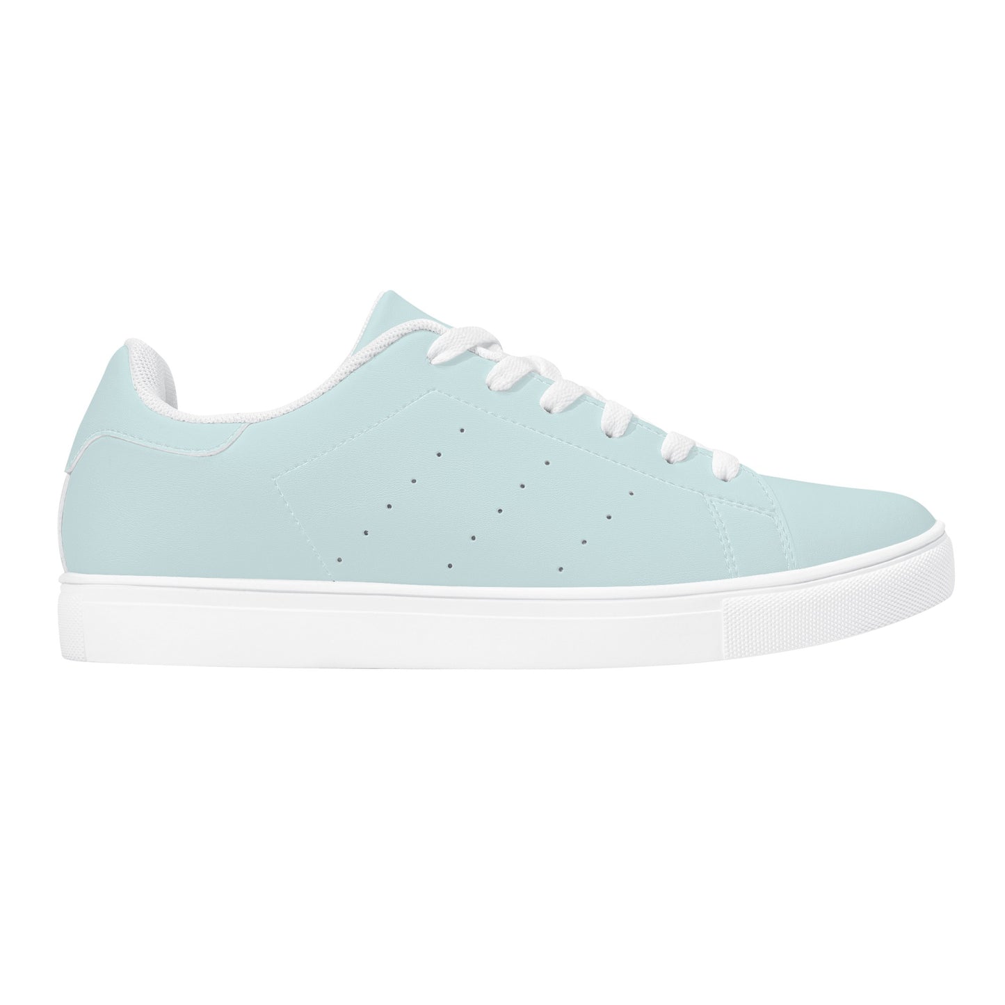 Maison Koly Bafula Bay Low Top Leather Sneakers- Sky blue - maisonkoly.com