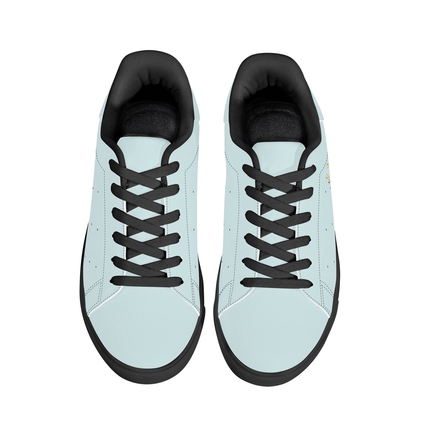 Maison Koly Bafula Bay Low Top Leather Sneakers- Sky blue - maisonkoly.com
