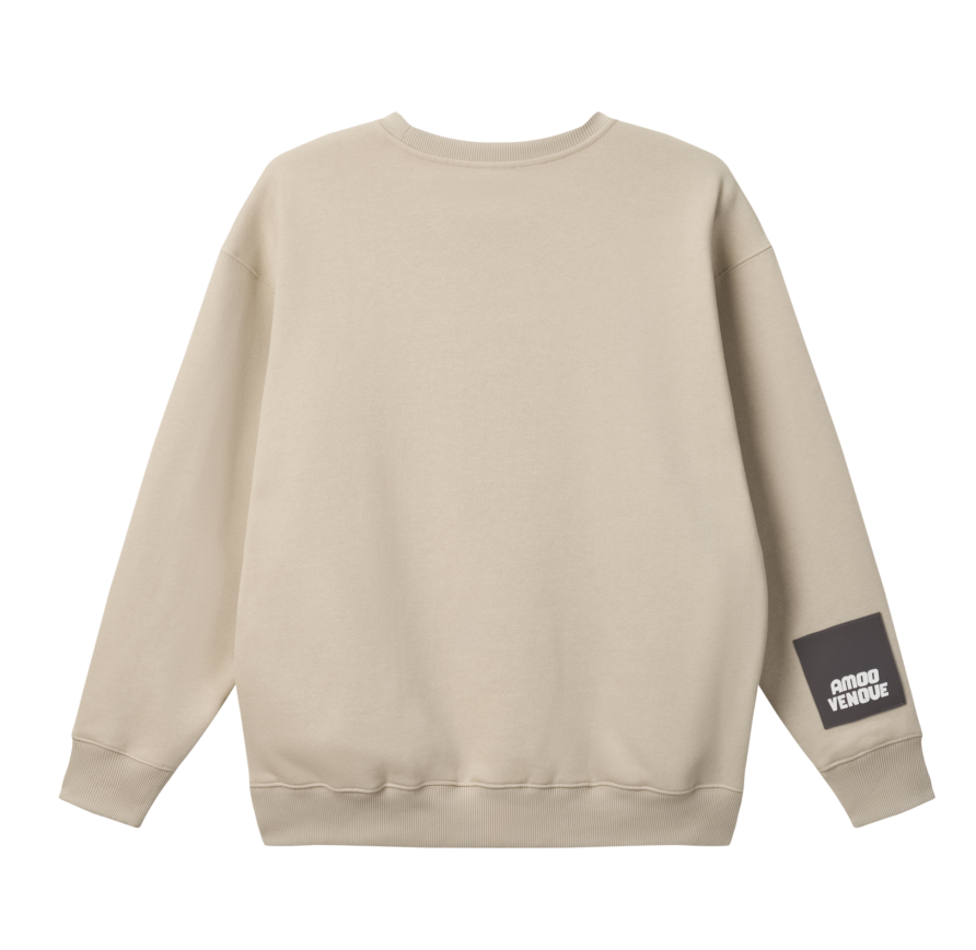 "Pixel" Taupe Sweatshirt