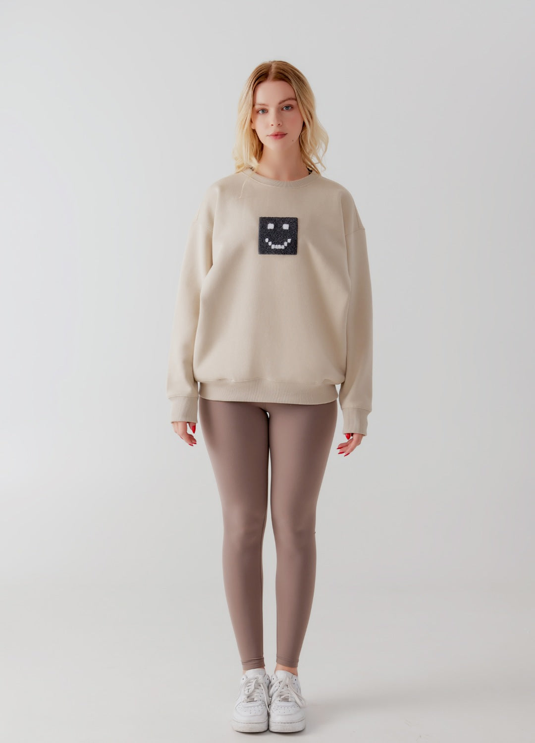 "Pixel" Taupe Sweatshirt