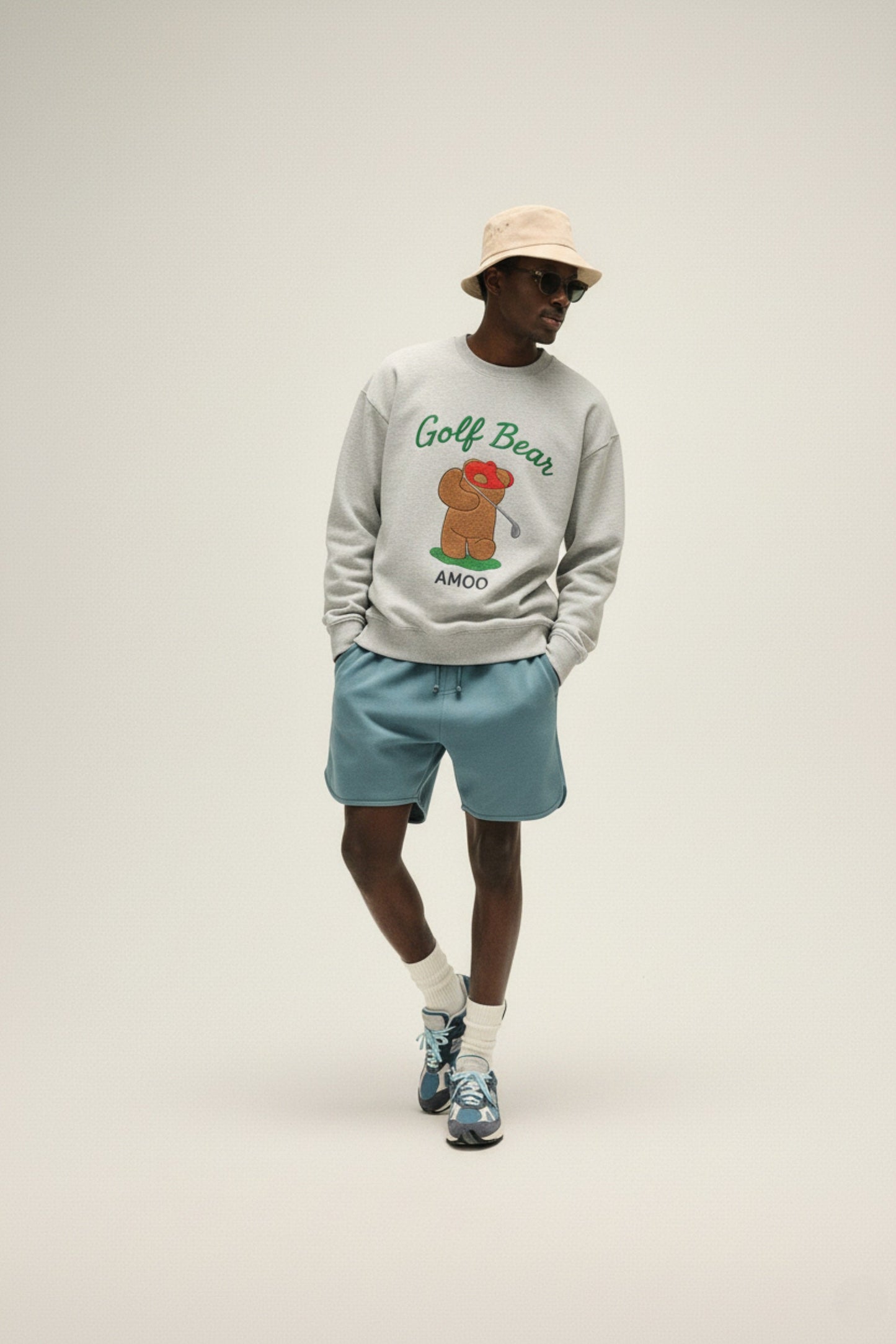 Amoo Golf Bear Men’s Sweatshirt