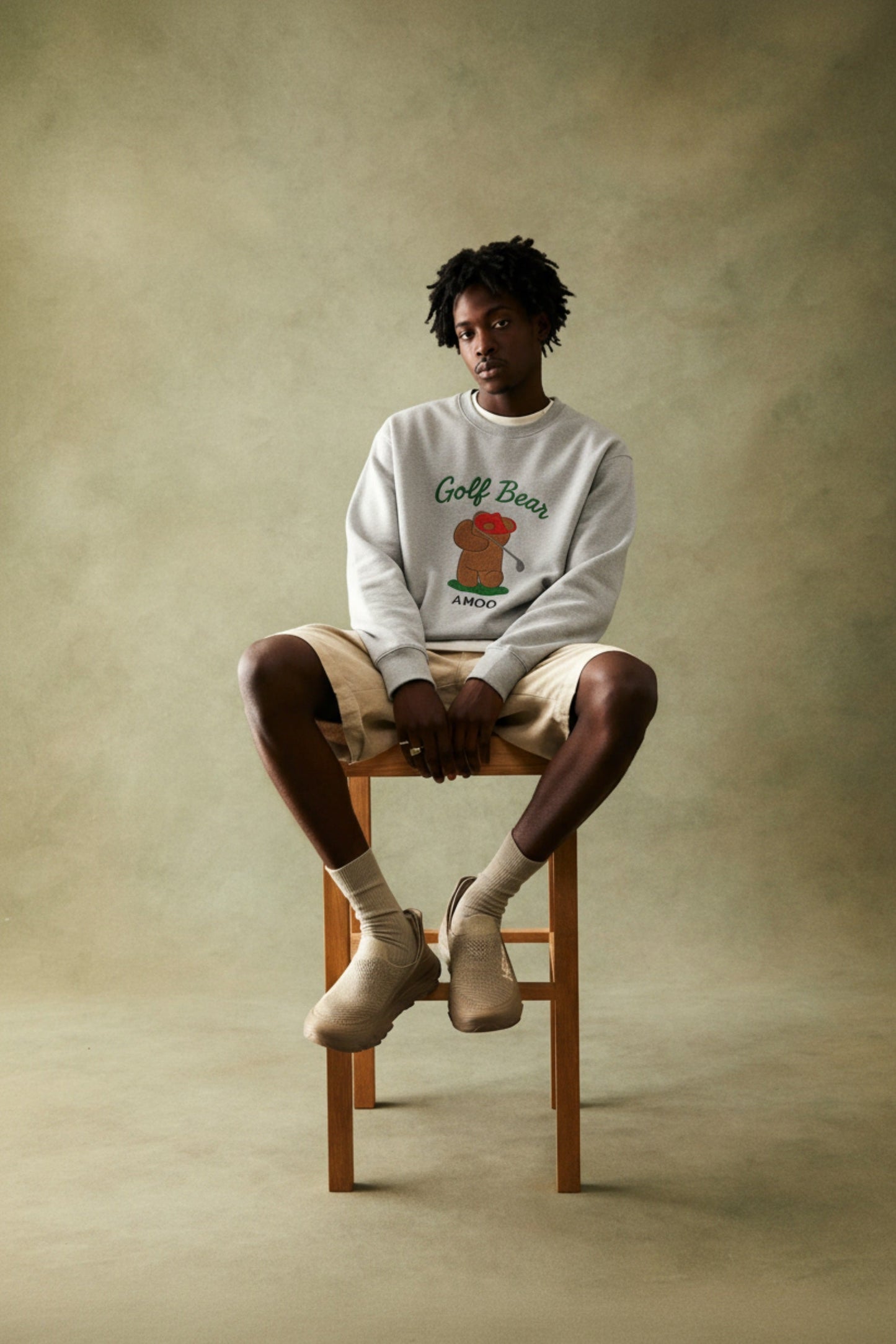 Amoo Golf Bear Men’s Sweatshirt