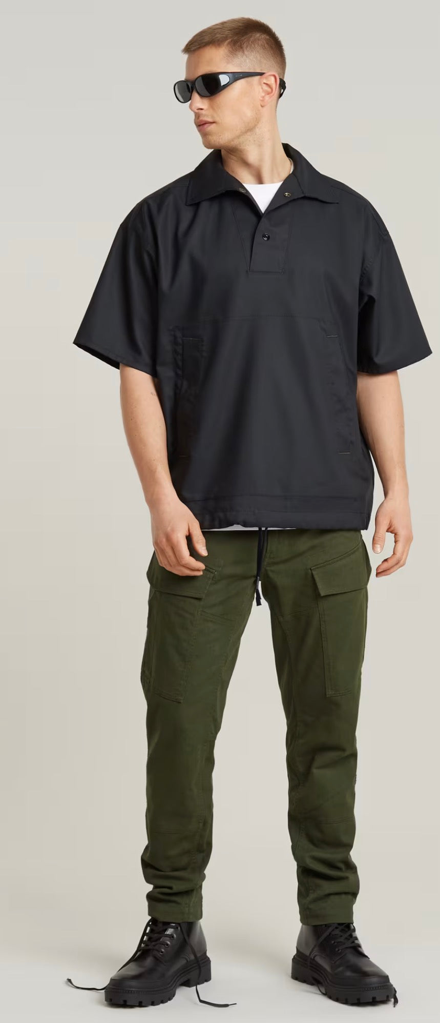 g-star regular tapered cargo green pants