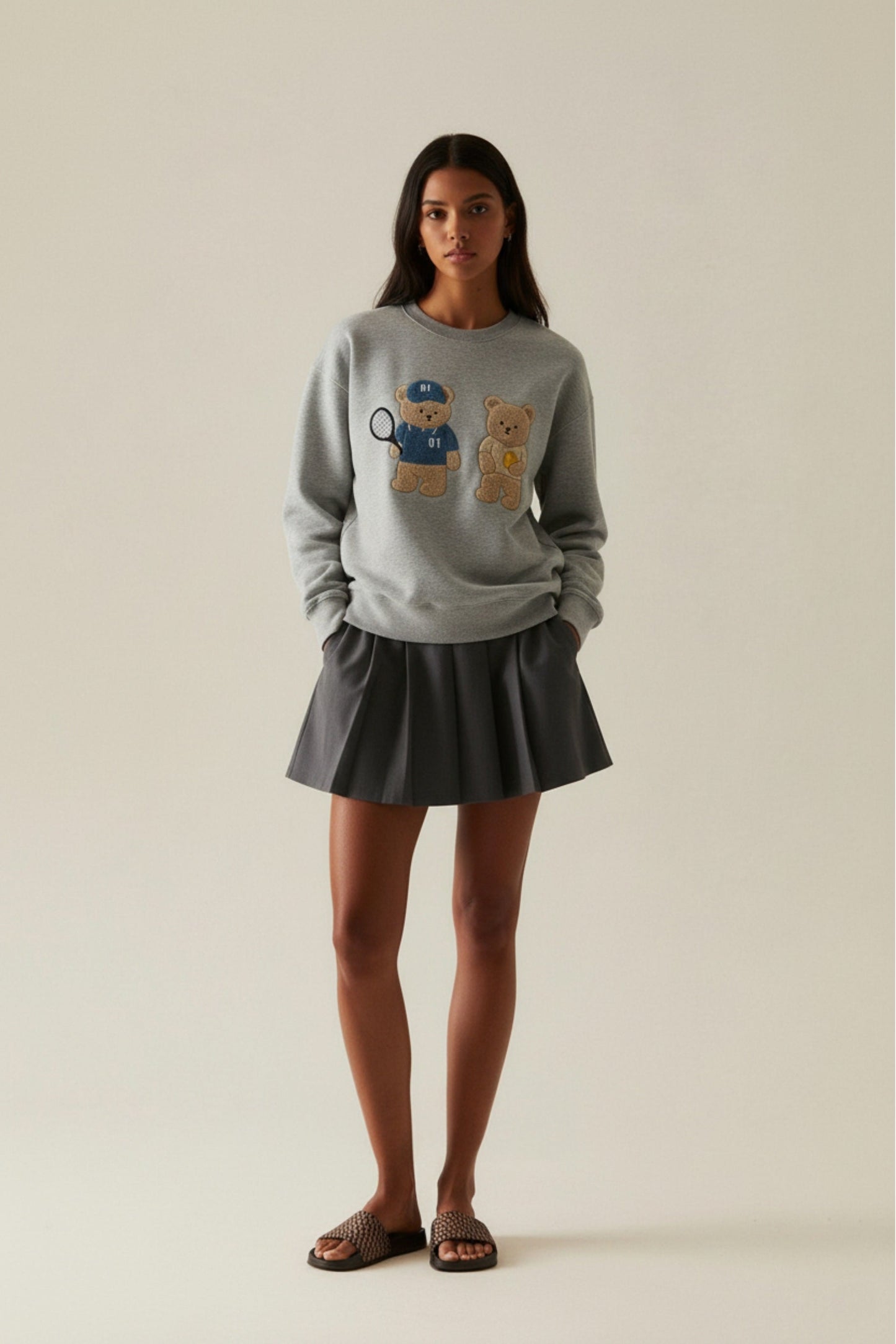Amoo Tennis Bear Sweatshirt