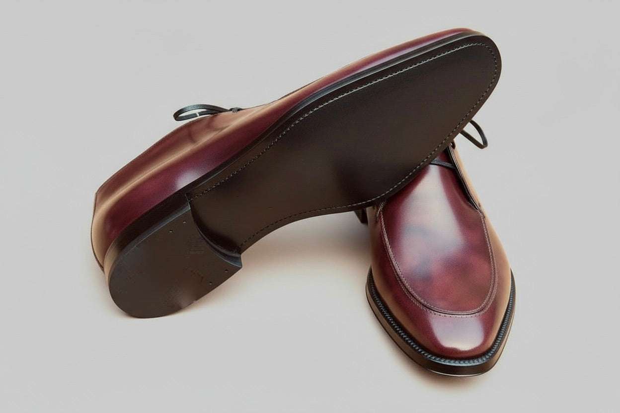 Maison Koly Nimba Chukka Boots Plum museum by maisonkoly.com