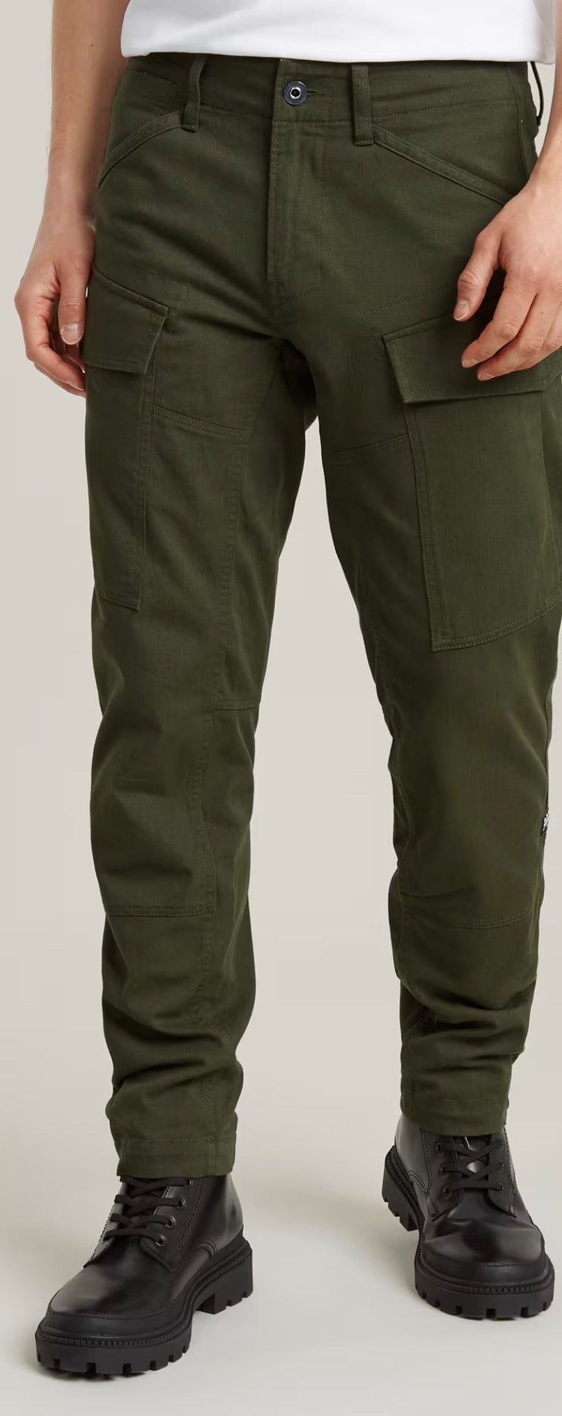 g-star regular tapered cargo green pants