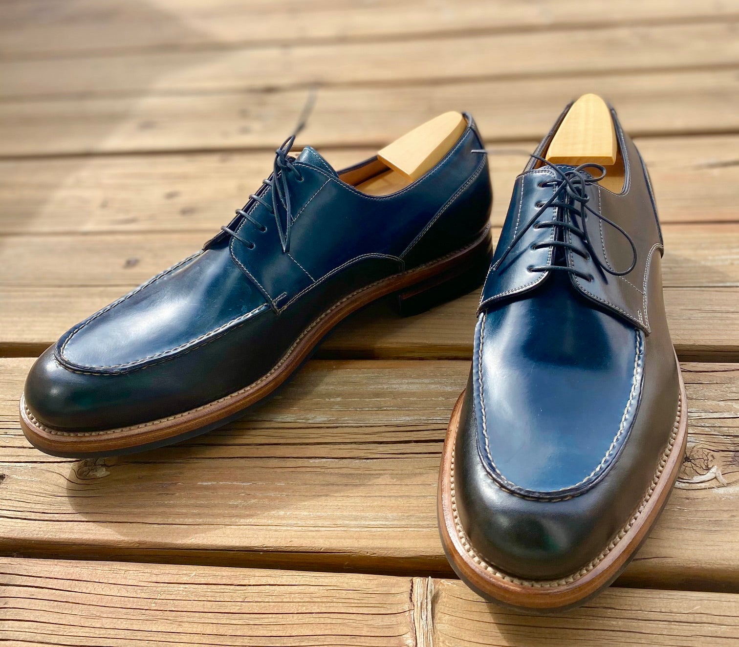 Maison Koly X Enzo Bonafe Riviera Navy Cordovan Ilcea green Museum