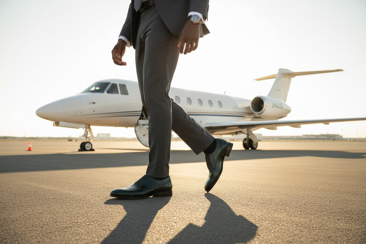 Maison Koly X Enzo Bonafe Style 4050 oxfords Last 804 - Green Calf