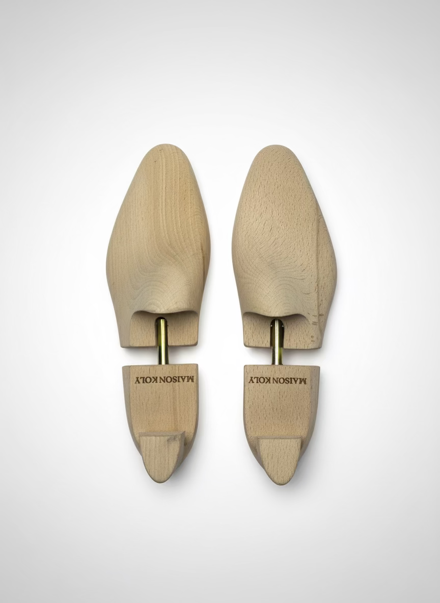 Maison Koly Prestige lasted wooden shoe trees - Tube by maisonkoly.com
