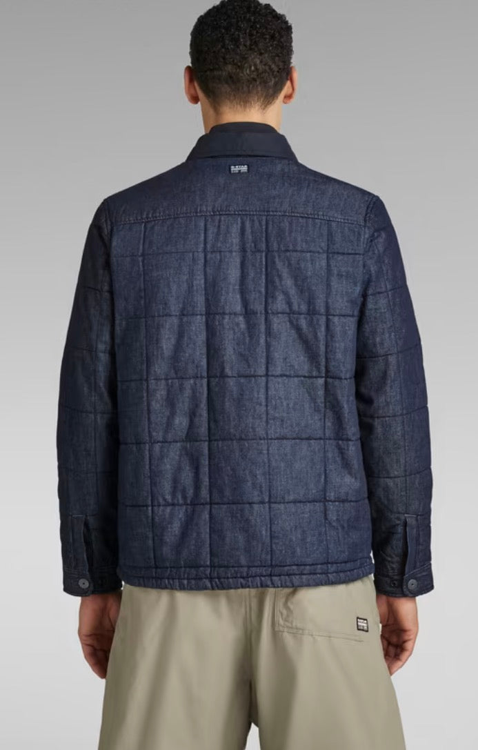 G-star Mens padded denim jacket blue