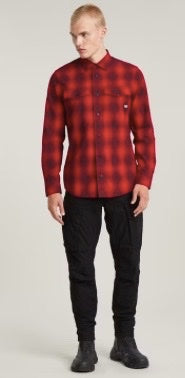 g-star regular tapered cargo black pants