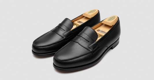 JM Weston 180 loafers Lizard Black by maisonkoly.com