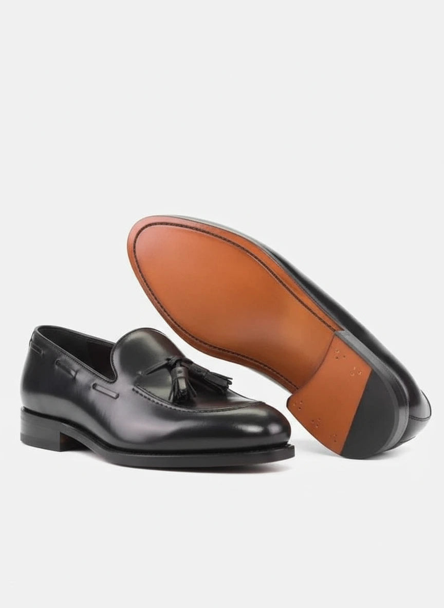 Maison Koly Grand Prix Loafers Leather Black shoes maisonkoly.com
