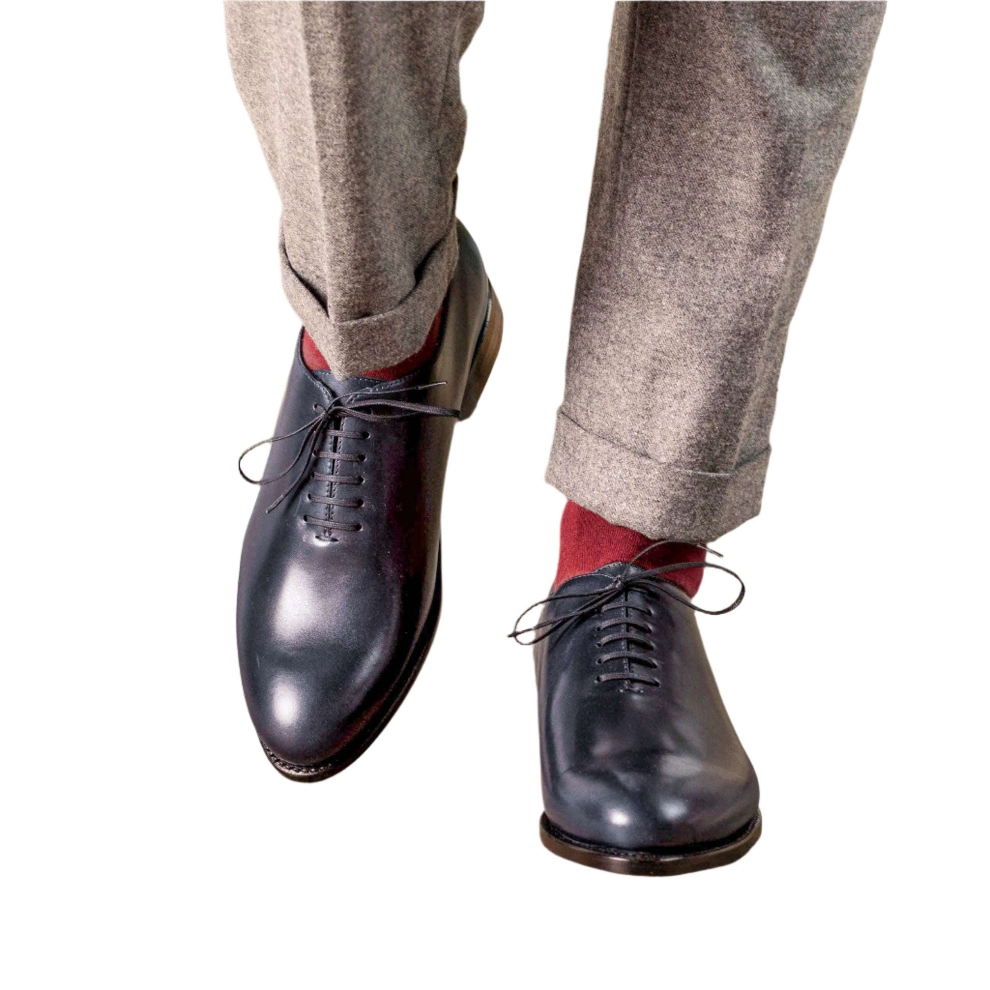 Maison Koly Montparnasse Wholecut Oxford Shoes - Navy
