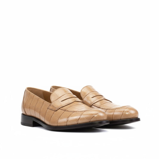 Maison Koly Saint-Tropez Loafers alligator Leather - Beige Shoes maisonkoly.com