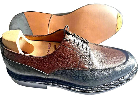 Maison Koly Serengeti  triple sole Derby Kudu Brown and Grey