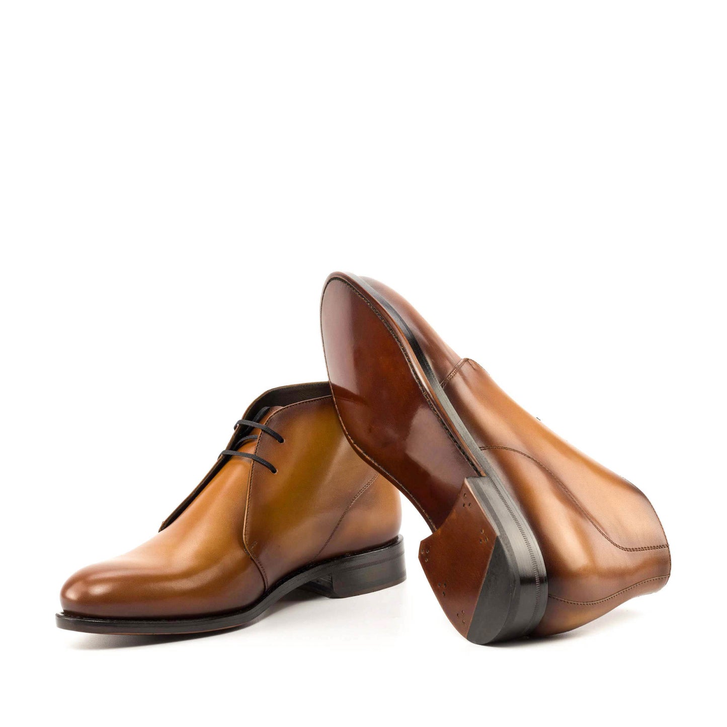 Maison Koly  Highgate Chukka Boots Leather - Caramel